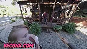 Vr Wild West Hardcore Sex With Skinny Waitress Alicia Williams In Costumes