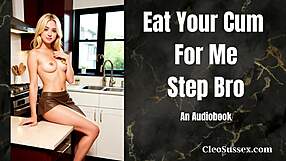 Sister’s naughty audio guide for submissive cum devours