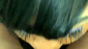 woman performs oral on maintenance man