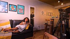 hey, this mature teen sucks balls and deepthroats wet pussy in bent over fucking