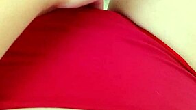 Horny Pussy Masturbates In Swimsuit Before Pool?