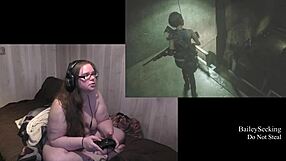 Naked Resident Evil 3 Playthrough Part 4: Big Tits And Ass Exposed