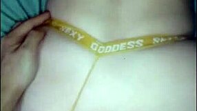 Latina milf bent over in yellow thong for intense doggystyle.