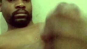 Xvkendollar2 strokes the furious big black cock slowly until it cums