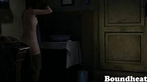 Lesbian slaves dodge the harsh whip of their European mistress