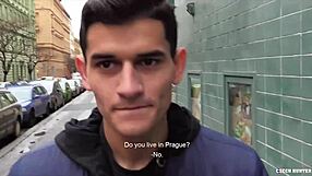 Gay sex with a stranger/outdoor gay anal and blowjob with czech amateur