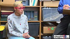 Black teen 18+ caught stealing by strict cop