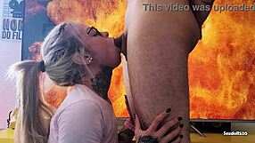 girl begs for cum in her wet throat during deepthroat