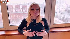 Can you handle this blonde's dildo play and intense facial?