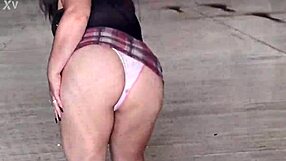 Risky street sex with blowjob and big ass fucking!