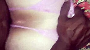 Kingblack devours married slut's pussy and humiliates cuckold with torn panties