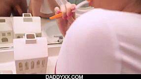 redhead teen maya kendrick gets busy on cam with stepdad’s huge cock