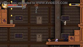 boyfriend's rescue mission in gay hentai platformer game