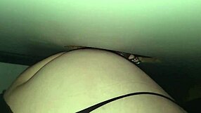 Feeling the thrill of cheating with a blonde slut at the gloryhole, taking big black cock bareback