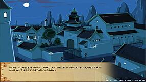 In this hentai, the trainer says, 'Your big tits are amazing,' as they explore love