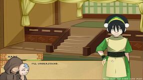 In this hentai, the trainer says, 'Your big tits are amazing,' as they explore love