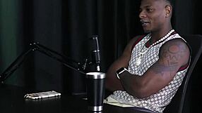 will mastro flashes in sheer red lingerie for the group.