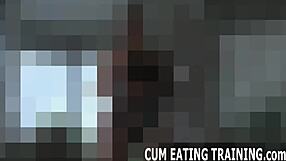 Femdom Commands You To Lick Cum Off Her Naked Body In POV