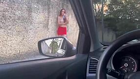 asking for directions from a hot chick at the bus stop