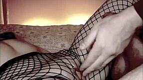 Fetishists feel intense pleasure giving footjob to big cock