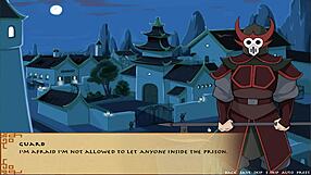 In this hentai, the trainer says, 'Your big tits are amazing,' as they explore love