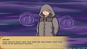 In this hentai, the trainer says, 'Your big tits are amazing,' as they explore love