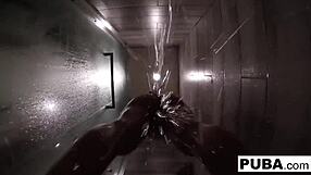 sexy jezebelle bond films herself taking a bath