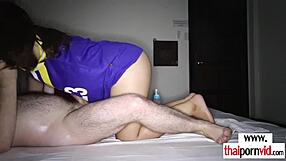 asian teen 18+ massages cock before hardcore pounding