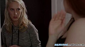 Glam Redhead Gushes During FFF Threeway.