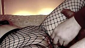 Fetishists feel intense pleasure giving footjob to big cock