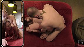 office orgy with lovers and bodybuilder