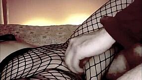 Fetishists feel intense pleasure giving footjob to big cock