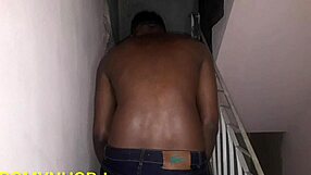 Big black guy passionately fucks neighbor in construction site building