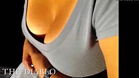 Wow, My Mexican Sister-In-Law's Big Tits Cleavage!