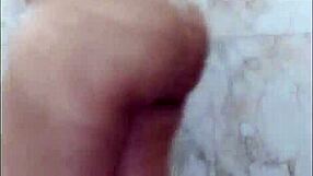 Stupendous natural big boobed Indian babe and amateur giggles and masturbates in the bathroom