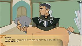 Can you handle this sloppy blowjob in Four Elements Trainer?