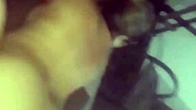 The amateur couple fucks passionately at home.