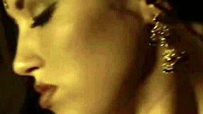 asian brunette performs a nude dance in a loving oriental ritual