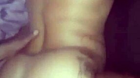 The amateur couple fucks passionately at home.