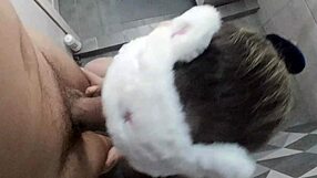 what a delight, she leaves everything so clean after big cock orgasm