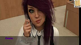 Shauna Relaxes in College Classroom