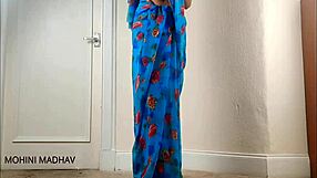 Indian milf bhabhi endures brutal doggystyle fuck with young devar's monster cock, deepthroat and natural tits shaking.