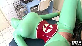 Unique hospital clinic features latex fetish elements