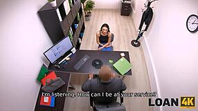 Teen Fucks Him In Office To Earn Loan Money