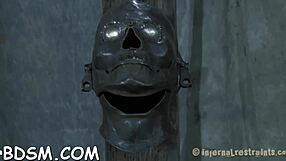 Brunette Babe Uses Toys For Intense Masturbation And Blowjob In BDSM Slave Scene