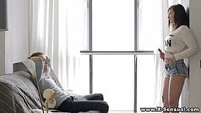 X-sensual teen Vika Volkova explores taboo anal fun