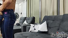 Latina amateur with brunette hair and small tits