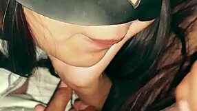 Tightfuckable latin teen solo masturbation scene that involves nude handjob and blowjob to an impressively large cock