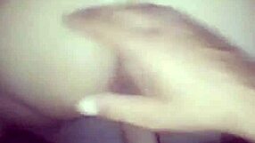 The amateur couple fucks passionately at home.