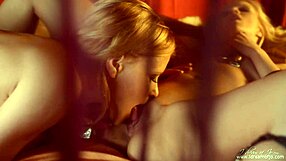 Sensual Lesbian Licks Pussy While Fingering and Masturbating Partner Intensely